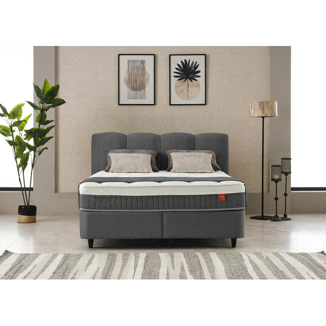 Zen Harmony jenkkisänky – 160 - 180x200 cm - beige tai harmaa - KalusteDuo_Huonekaluliike_Jenkkisänky