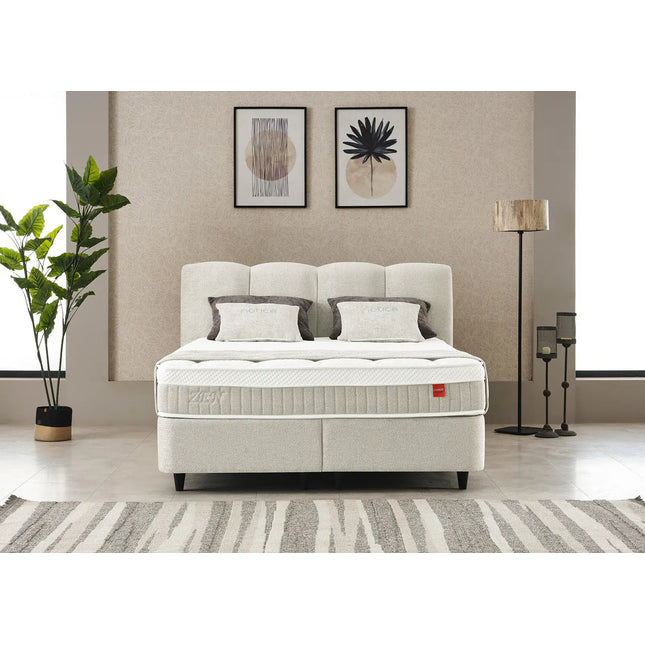 Zen Harmony jenkkisänky – 160 - 180x200 cm - beige tai harmaa - KalusteDuo_Huonekaluliike_Jenkkisänky