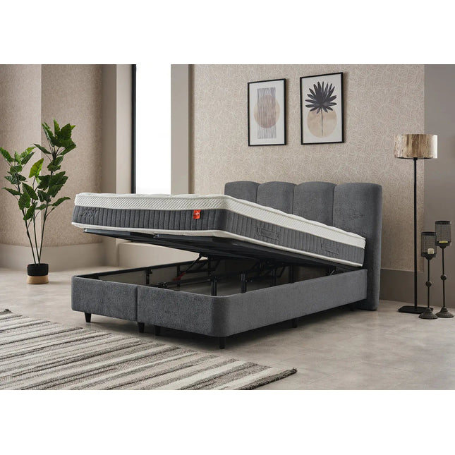 Zen Harmony jenkkisänky – 160 - 180x200 cm - beige tai harmaa - KalusteDuo_Huonekaluliike_Jenkkisänky