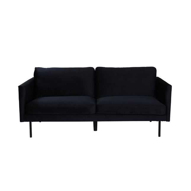 Zoom 2-istuttava sohva - musta / musta sametti - KalusteDuo_Huonekaluliike_Sohva